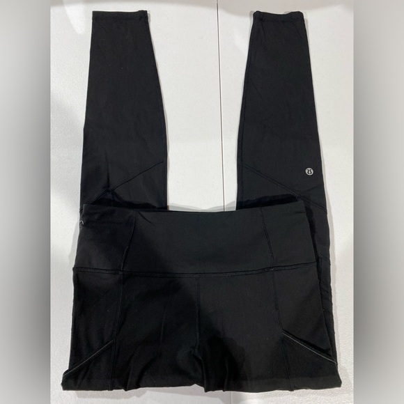 Lululemon black leggings size 8 - Picture 1 of 6